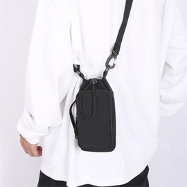 MiOYOOW Shoulder Bag for Water Bottles, Bottle Holder, Carry Bag, Water Bottle Holder with Adjustable Strap for Hiking, Walking, Camping, Sports, Gym