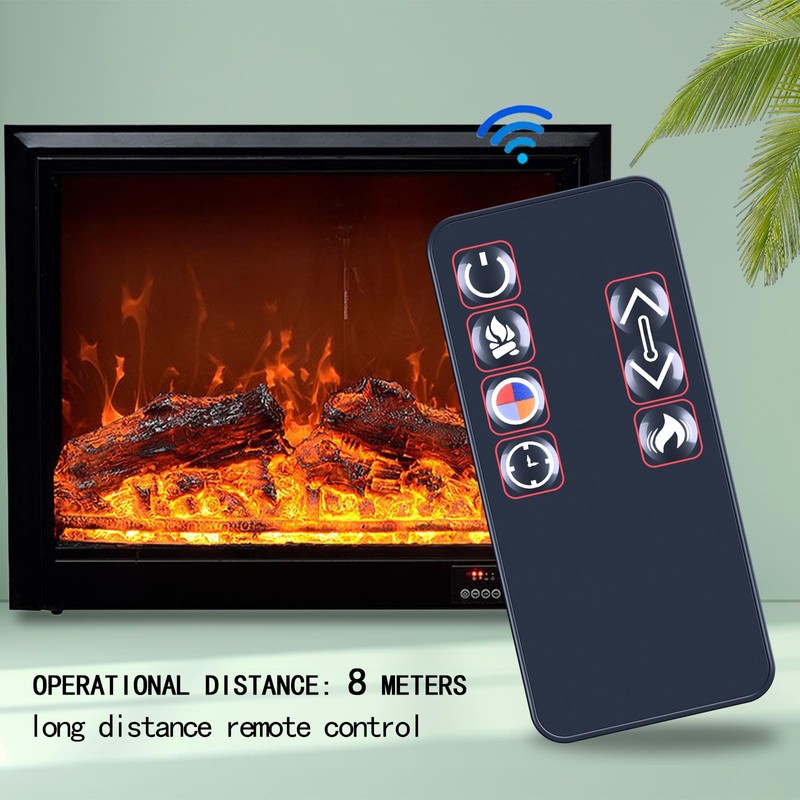 TCNOUMT Replacement Remote Control Compatible with Real Fire Electric Fireplace