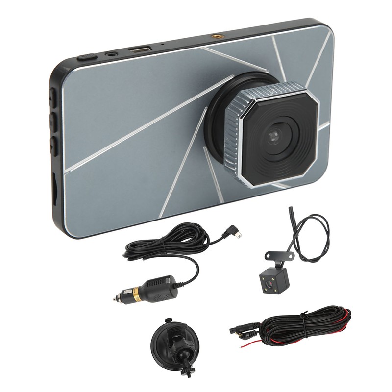 4in Touch Screen Driving Recorder 1080P Dual Dash Cam Night