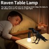 Shandaglo Crow Lamp Raven Table Lamp with Bulb, Crow Light
