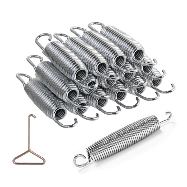 16 PCS 5.5 Inch Heavy Duty Trampoline Springs,Stainless Steel Replacement