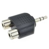 kenable 3.5mm Stereo Jack Plug to Twin Mono Splitter or