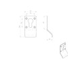 Euro Profile Cylinder Latch Pull Handle - 78 x 44mm