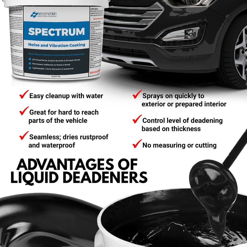 SECOND SKIN SPECTRUM™ LIQUID SPRAY ON DEADENER - 1 Gallon