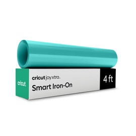 Cricut Smart Iron On for Joy Xtra Machine, Bright Teal (9.5in x 4ft) - HTV Heat Transfer Vinyl - Matless Cutting for Long cuts