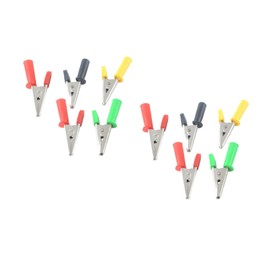 Mobestech 30 Pcs Electricity Test Clamp Crocodile Clamps Test Clamps Alligator Clips to Open Cable