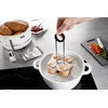 Gefu Eierhalter BRUNCH, Kochhilfe für Eier, Eierkocher manuell, Silber