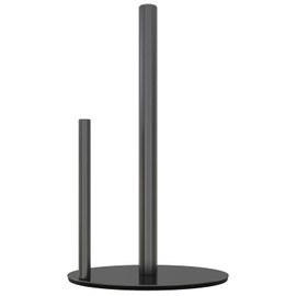 Black Kitchen Roll Holder Worktop Paper Roll Holder Standing Kitchen Roll Holder, Premium Stainless Steel Kitchen Paper Holder for Home with Weighted Base, Kitchen Rolls Organise