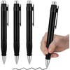 3Pcs Black Pens Enhanced Writing Stability | Ergonomic Thick Grip,Big
