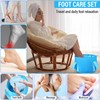 12 Pcs 15L Foldable Foot Soaking Tub Kit Portable Foot