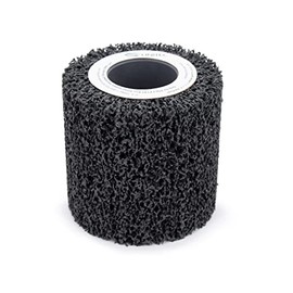 C.S. Unitec PTX Clean Wheel | Medium Grit Nonwoven Fleece Buffer Polisher Tool Attachment | 4" Diameter x 2" Wide (40018A)