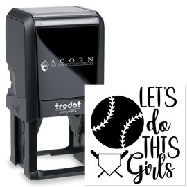 Self-Inking Game On Stamp for Scrapbooking Stamps for Girls – 1-5/8" Square Crafting Tool, Cute Design for Memory Keeping, DIY Cards, Photo Albums, Journals and Creative Craft Projects