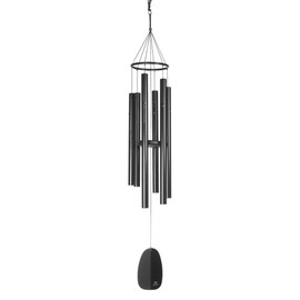 Woodstock Chimes Signature Collection, Windsinger Chimes of Athena, Black (44'') Woodstock Windsinger Chimes Wind Chimes for Outdoor, Patio, Home or Garden Décor (WWAA)