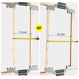 BZBMGMO Upgraded Framing Tool，16"/24" Center Framing Spacing Tool, Stud Layout Tool, Precision Wall Stud Framing Tool, Precision Measurement Fixture Tool for Framing Walls, Roofs, Floors, or Ladders
