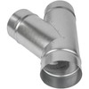 4" Inch Wye-Shape Ducting Splitter - 45 Degree Galvanized Steel