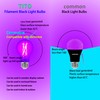 TITO 2 Pack E26 A19 Dimmable Filament LED Black Light