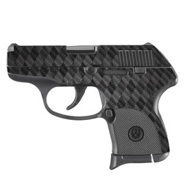 MightySkins Carbon Fiber Skin Compatible with Ruger LCP 380 - Black Argyle | Protective, Durable, and Unique Vinyl Decal wrap Cover | Easy to Apply, Remove, and Change Styles | Made in The USA