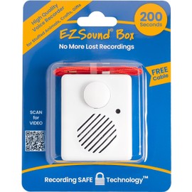 200 seconds Voice Recorder for Stuffed Animals | Recordable Button Sound Box for Crafters, Hobbyists, etc | Voice Box for Recordable Gifts | Build a Bear Voice Recorder | Toy Recorder