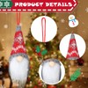 Kasyat Christmas Swedish Gnomes Ornaments Handmade Plush Tomte Gnome Ornaments