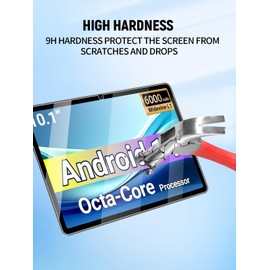 Screen Protector for DigiLand MID1061 Android 14 Tablet 10.1 Inch, Anti-Scratch 9H Tempered Glass Film Easy to Install, No Bubble, 2-Pack