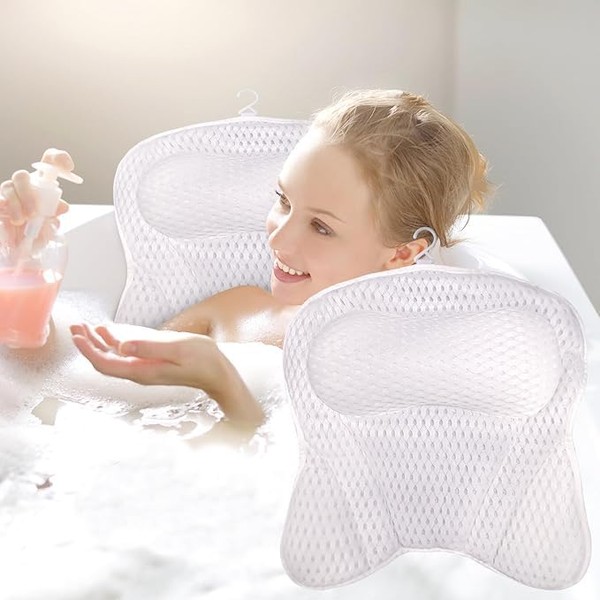 LOVICVKEM Bath Pillow, Bath Pillow as Neck & Neck Pillow,