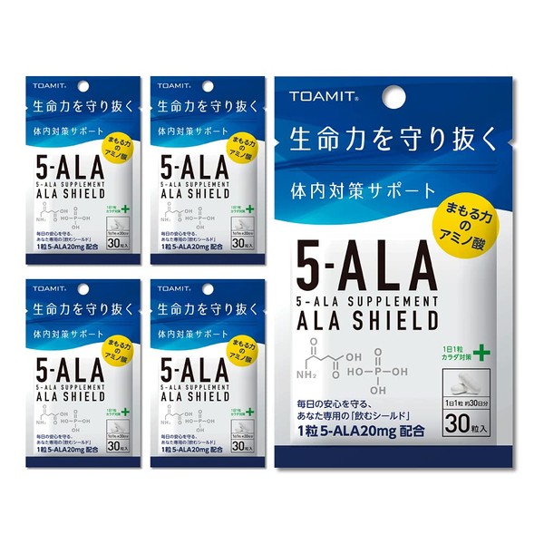 TOAMIT Toa Sangyo 5-ALA supplement Alashield 30 grains 5-aminolevulinic acid Made in Japan 5 sets