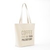CafePress Coffee Then Phlebotomy Tote Bag Natural Canvas Tote Bag,