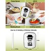 PWHINGN Funny Let's Cook Ceramic Patterned Fork Spoon Rest, White