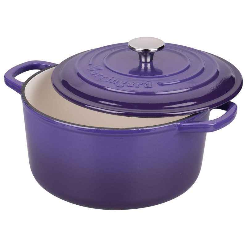 VORRINGARD Enameled Cast Iron Dutch Oven Pot with Lid, for