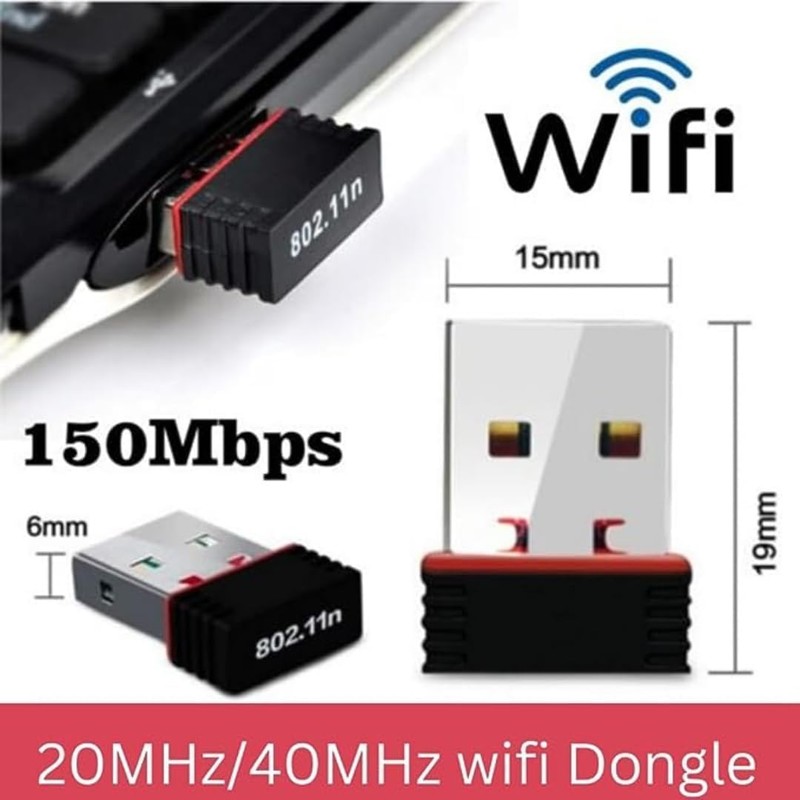 Usb Wifi Adapter, Hi-Speed 150mbps 2.4G wireless Dongle Receiver, Nano