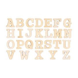3 Inch 174 Pieces Unfinished Wood Letters Crafts Unpainted Wooden Alphabet Letters for Sign Wall Decor Homemade(with Extras)
