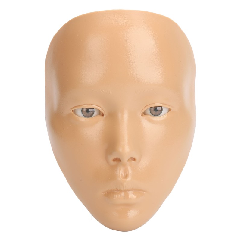 Makeup Practice Face with Plastic Stand 5D Silicone Full Face