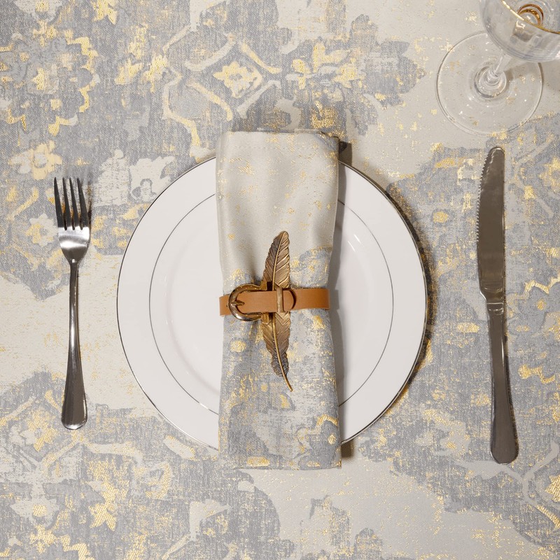 TOPLUXE Cloth Napkins Set of 4, Napkins Reusable 45x45cm, Dining