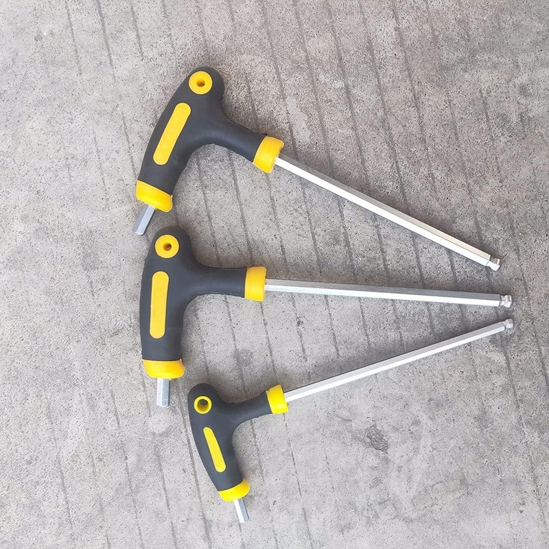 KEWAYO 5 PCS T Handle Allen Wrench Set, 2.5/3/4/5/6mm Bike