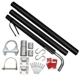 ZIBOPAR compatible with RV Generator Exhaust Venting System part compatible with Most RV Exhaust Systems replace 44461 compatible with RV generator exhaust Extension kit 136inch