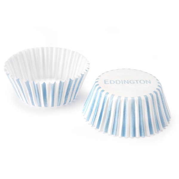Blue Stripe Cupcake Cases - Medium (72)