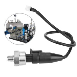 Pressure Transducer with Connector, 1/8NPT Thread Stainless Steel Pressure Transducer Sender Sensor for Oil Fuel Air Water (30 psi)