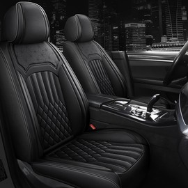 UCSYCX Seat Covers for Lexus CT 200h 2011-2017 Leather Car Seat Covers Waterproof Soft Seat Cover Protectors Comfort Automotive Seat Covers with Airbag(Black,5 Seats)