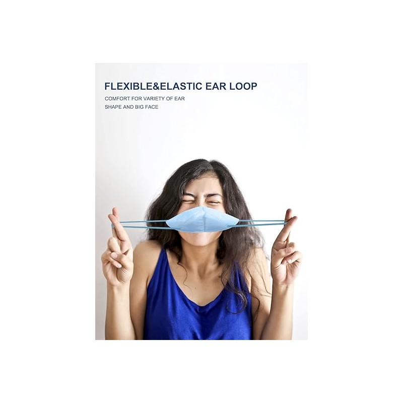 HUHETA 50 PCs KN95 Face Mask, 5-Layer Face Mask Filter