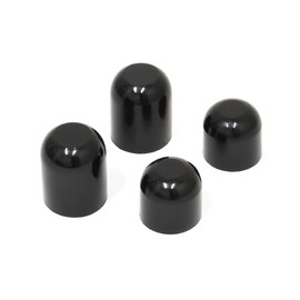 Nakatani Metal Industries Front and Rear Hub Nut Caps Individually Packaged, Black (1 Set of 2 Front and Rear Each)