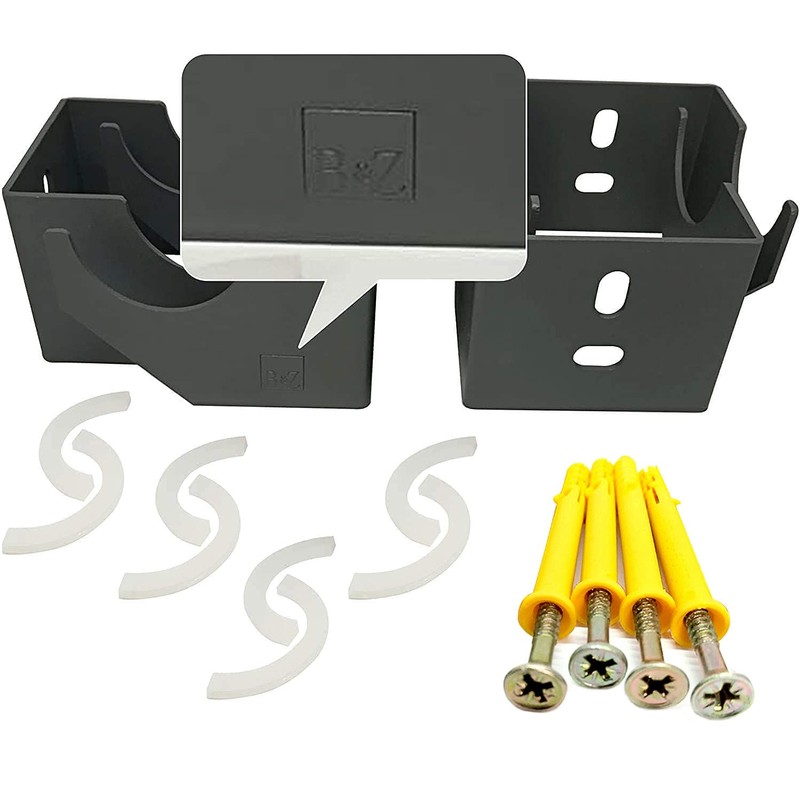 Designer Vertical Column Dual Arm Radiator Brackets (85mm (A) x67mm