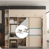 2pcs 4-Wheel Metal Sliding Track Pocket Door Roller Wheel Set