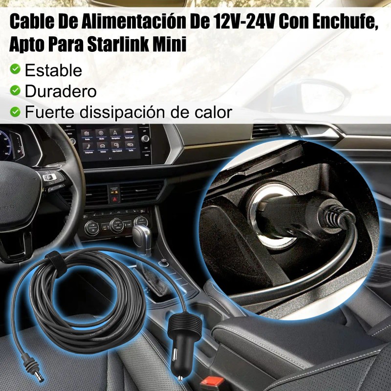 Cable Alimentador Dc Para Starlink Mini Auto Barco Caravana