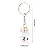 FOMIYES 10pcs Creative Cartoon Cow Keychains Alloy Keychain Set Bag