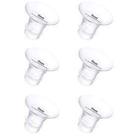 6PCS Flange Inserts 19mm Compatible with Momcozy S12 Pro/S9 Pro/S9/S10/S12/Spectra/Medela/Bellababy/Lansinoh/TSRETE/Willow 24mm Breast Pump,Reduce 27mm Tunnel Down to Correct Size