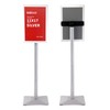 DISPLAYSWORKER Adjustable Heavy Duty Pedestal Sign holder floor Stand,sign stand