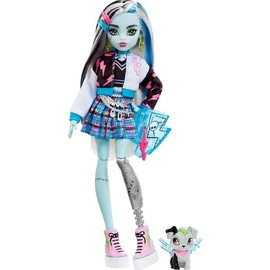 Doll in Denim Jacket  Shorts, Includes Pet Dog Watzie  Accessories Like a Backpack, Snack  Notebook - Style: Original Look