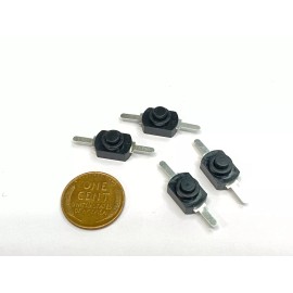 endlessparts 12 Pieces Latching push button switch flashlight torch mini lock small 2pin B5