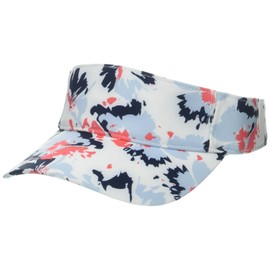 Puma Golf Women's Borrego Sport Visor, White Glow-Blue Skies-Salmon