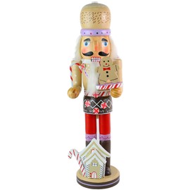 Ornativity Gingerbread Chef Nutcracker Figure - Wooden Ginger Bread Theme Christmas Nutcracker Holiday Decoration